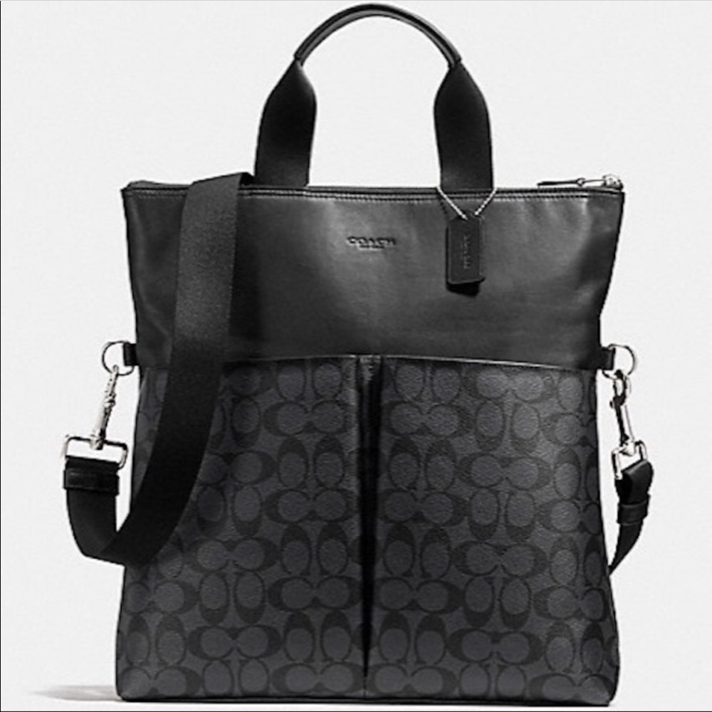 NEW. Coach. Mens Charles Foldover Tote 💼